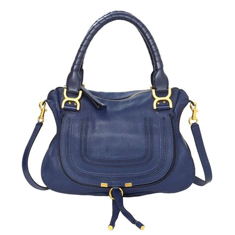 chloe marcie bag navy|chloe marcie bag used.